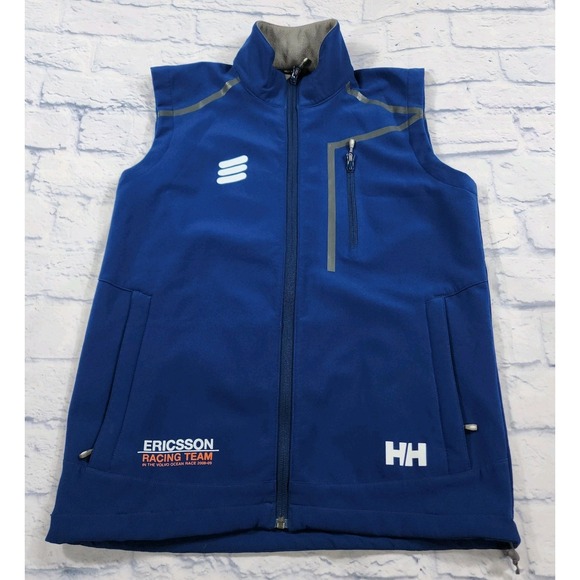 Helly Hansen WOMENS SIZE S Team Ericsson Vest Blue Racing Gilet Jacket Volvo